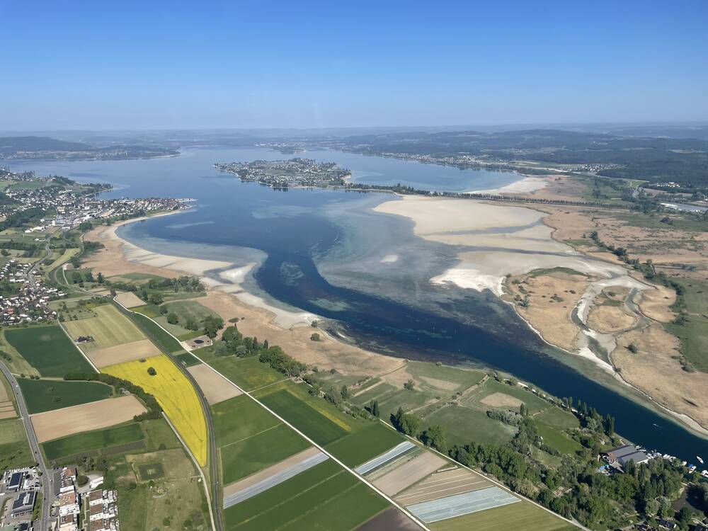 Rund um den Bodensee Rundflug mit Rheinfall - 90 Min.